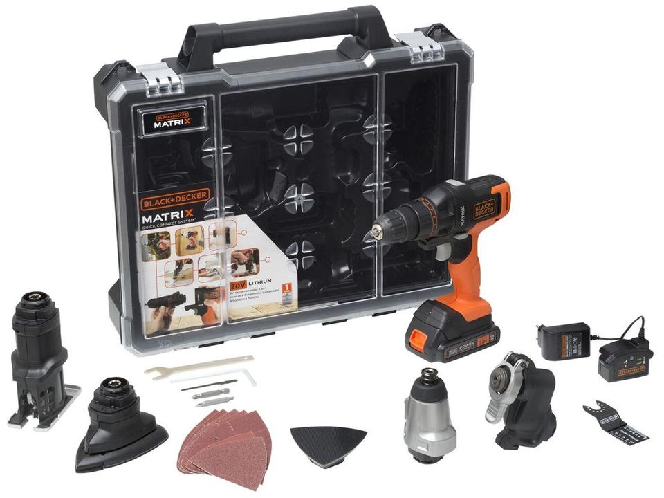 Furadeira e Parafusadeira Black+Decker a Bateria 15 peças MTX20K6A-BR - 8