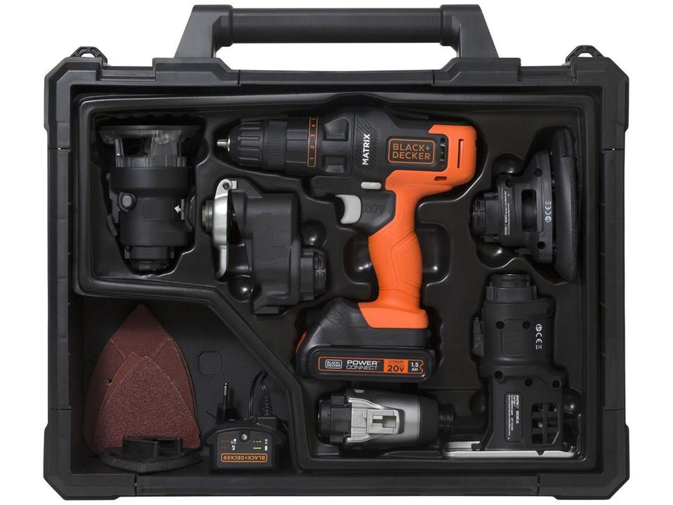 Furadeira e Parafusadeira Black+Decker a Bateria 15 peças MTX20K6A-BR - 10