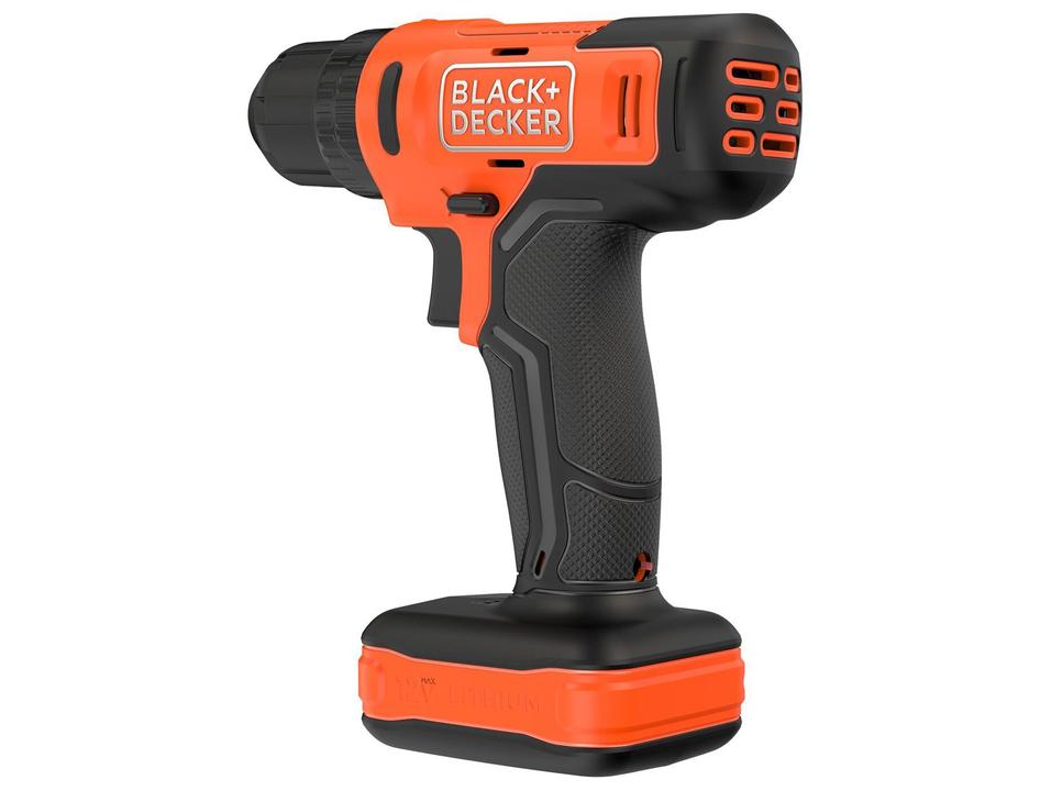 Furadeira e Parafusadeira de Impacto Black+Decker a Bateria 20 Peças BCD712VHD-BR - 12