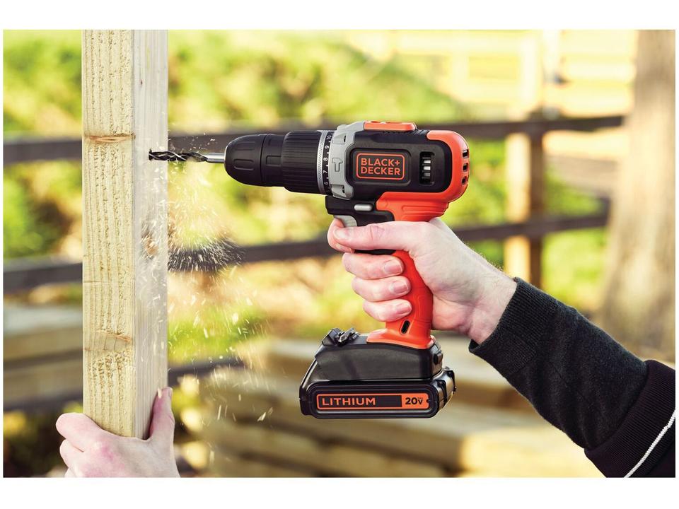 Furadeira e Parafusadeira de Impacto Black+Decker a Bateria 3 Peças 20V Max - 3