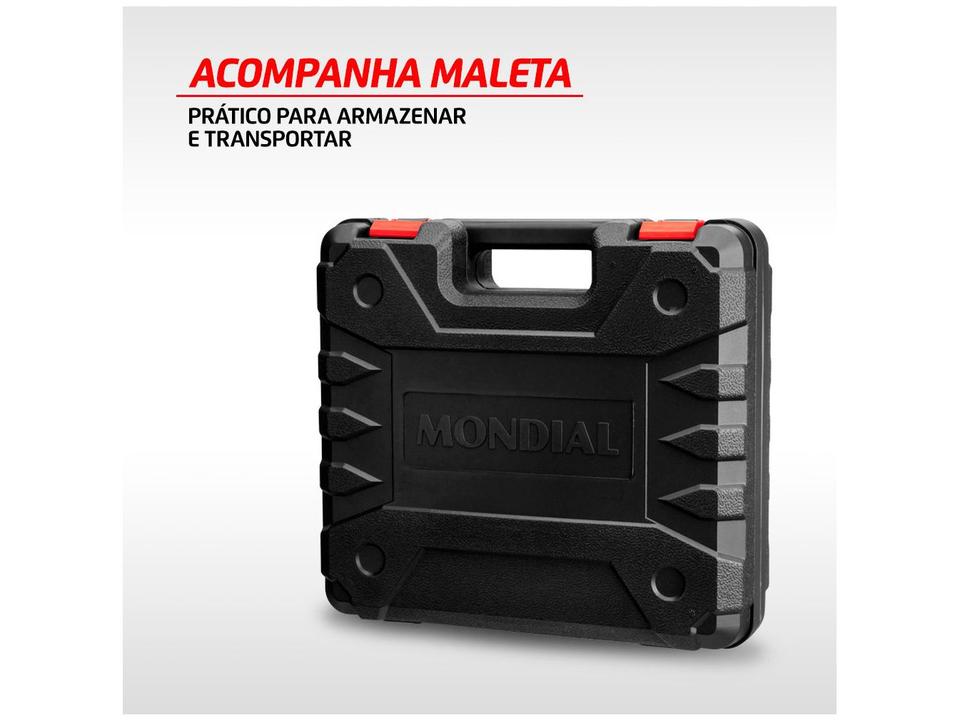 Furadeira e Parafusadeira de Impacto Mondial a Bateria 21V com Maleta Power Tools PF-09M - 5