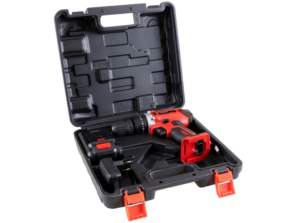 Furadeira e Parafusadeira de Impacto Mondial a Bateria 21V com Maleta Power Tools PF-09M - 8