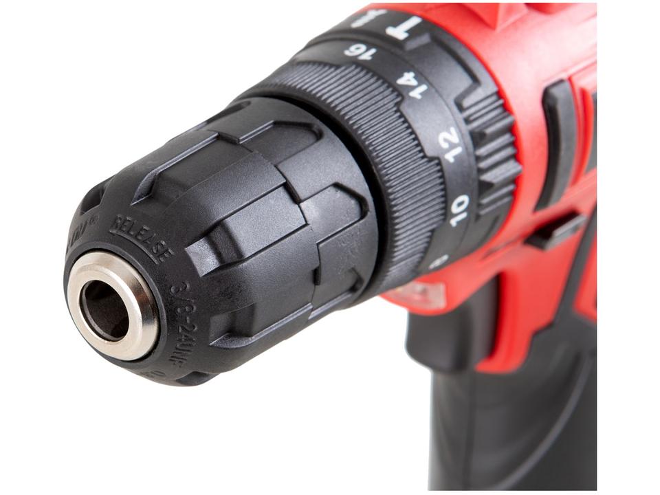 Furadeira e Parafusadeira de Impacto Mondial a Bateria com Maleta 15 peças PI-10MA - 3