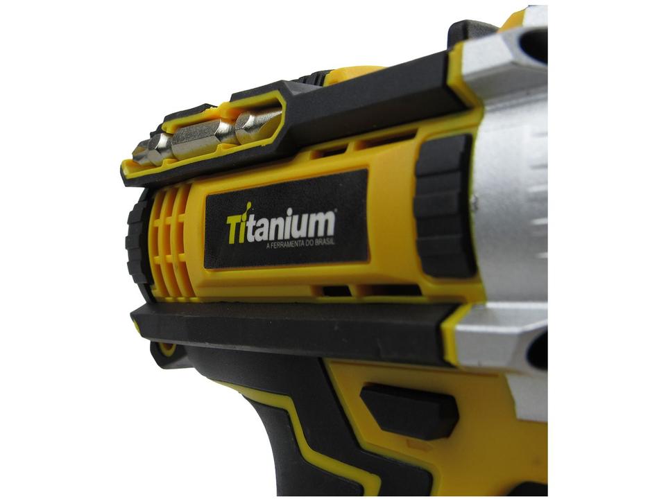 Furadeira e Parafusadeira de Impacto Titanium a Bateria 21V com Maleta 136 Peças Power Pro 136 - 7