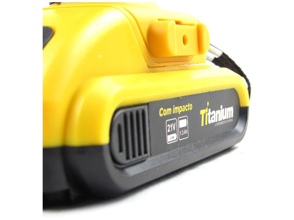 Furadeira e Parafusadeira de Impacto Titanium a Bateria 21V com Maleta 136 Peças Power Pro 136 - 8