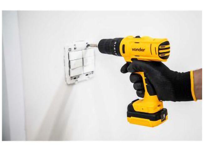 Furadeira e Parafusadeira de Impacto Vonder a Bateria 12V com Maleta 15 Peças PFV 120I - 2