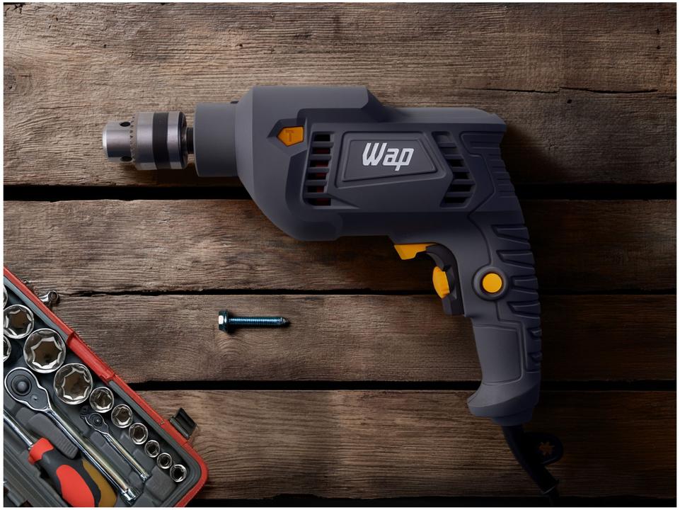 Furadeira e Parafusadeira de Impacto Wap 700W 2 Peças WF 700FE - 1