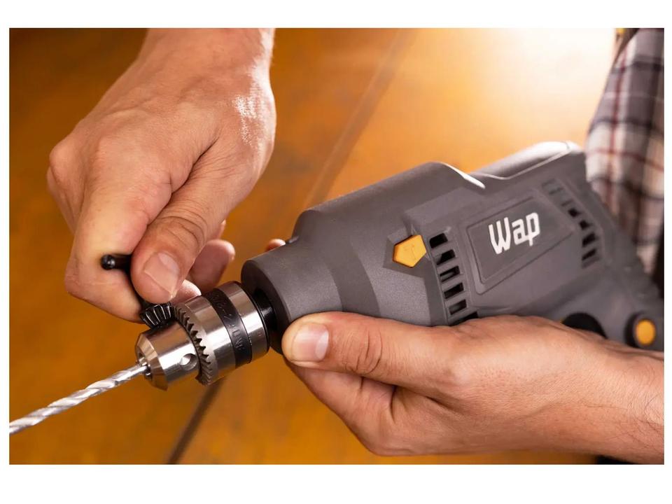 Furadeira e Parafusadeira de Impacto Wap 700W com Maleta 12 Peças WF 700K10 - 10