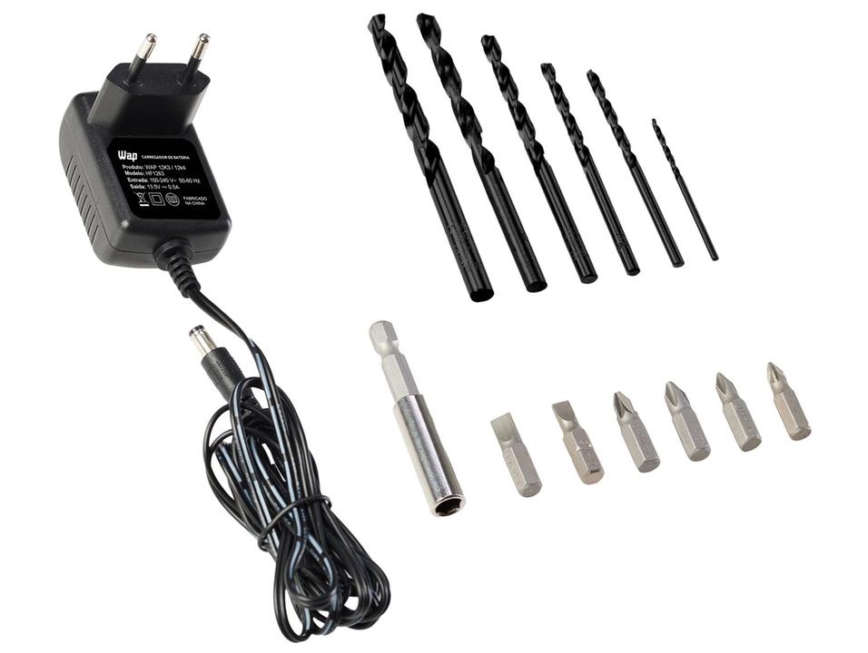 Furadeira e Parafusadeira de Impacto Wap a Bateria 12V 16 Peças BPFI 12K4 - 13