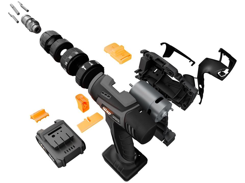 Furadeira e Parafusadeira de Impacto Wap a Bateria - 12