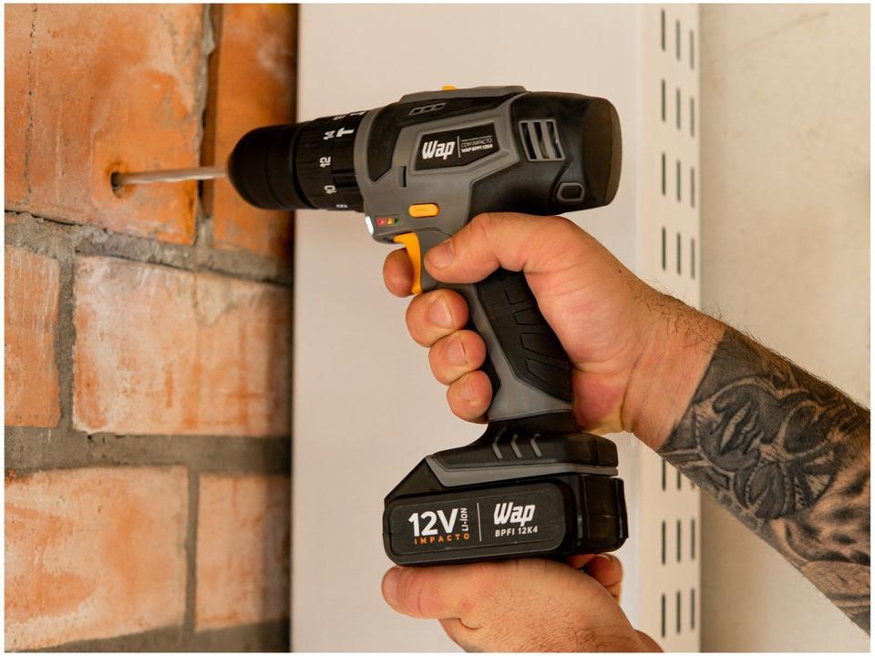 Furadeira e Parafusadeira de Impacto Wap a Bateria - 2