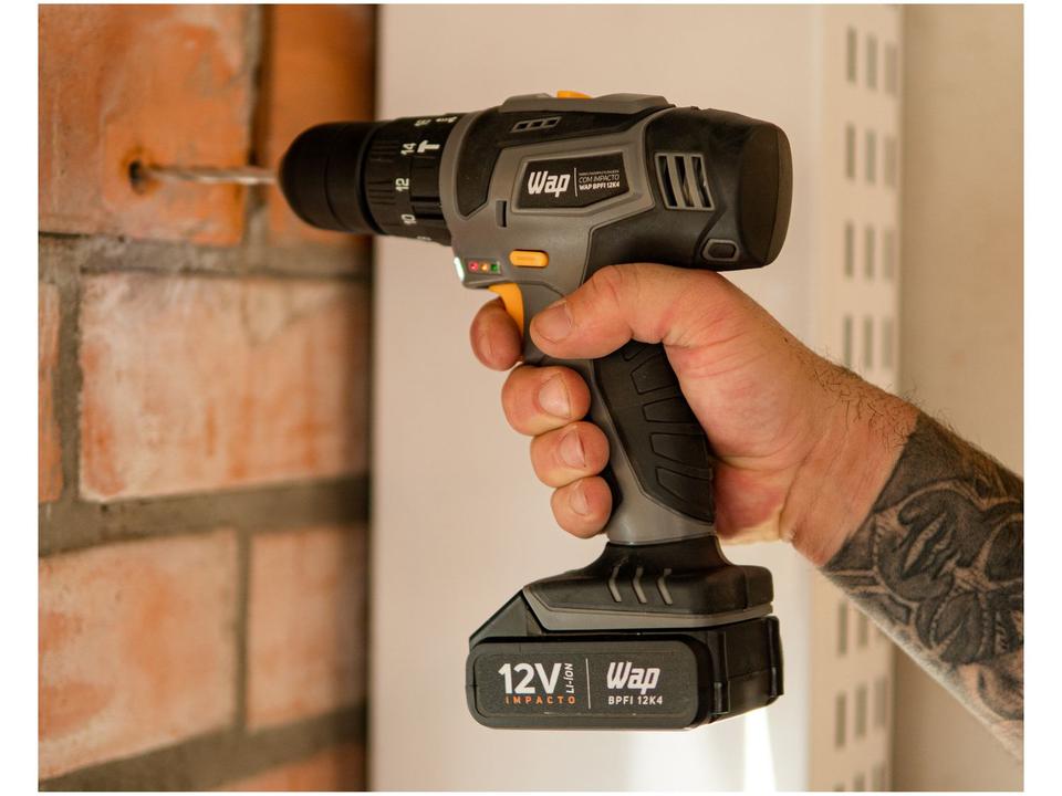 Furadeira e Parafusadeira de Impacto Wap a Bateria - 1