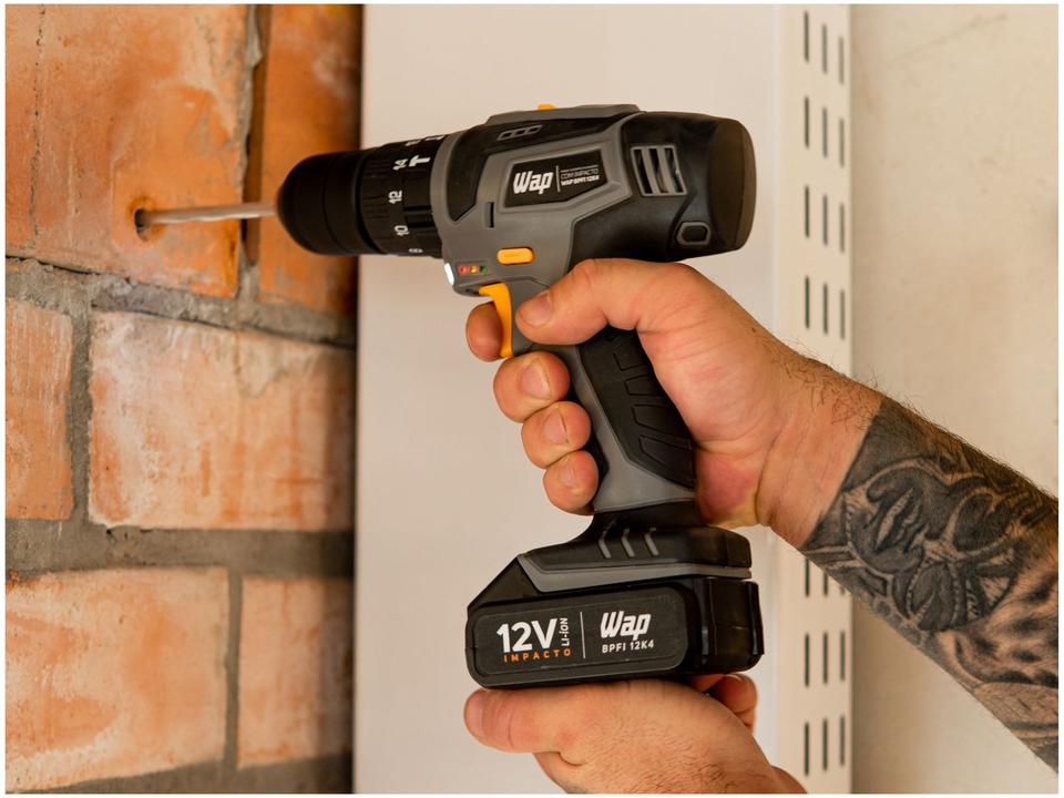 Furadeira e Parafusadeira de Impacto Wap a Bateria - 2