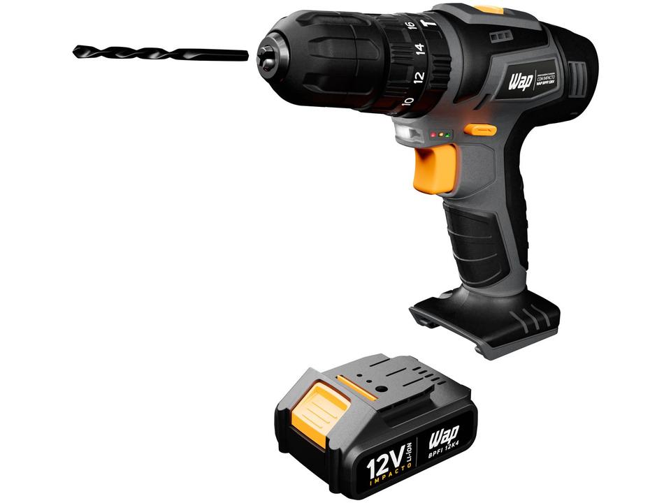 Furadeira e Parafusadeira de Impacto Wap a Bateria - 9