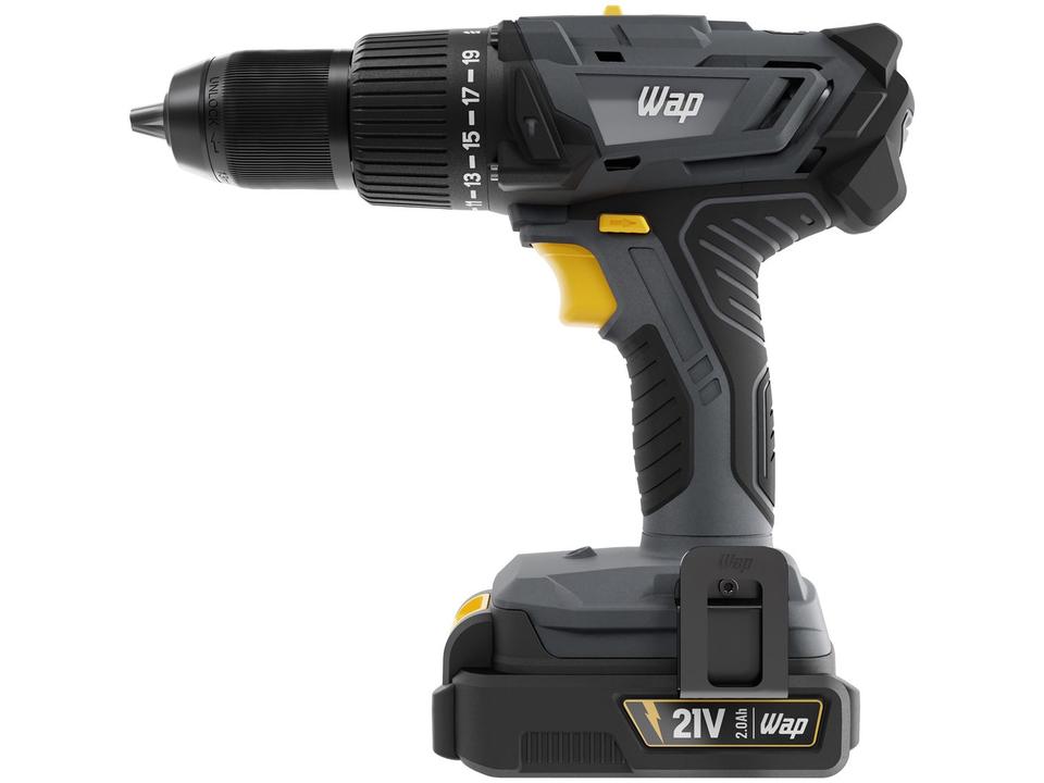 Furadeira e Parafusadeira de Impacto WAP a Bateria 2000 mAh com Maleta K21 ID03 - 3