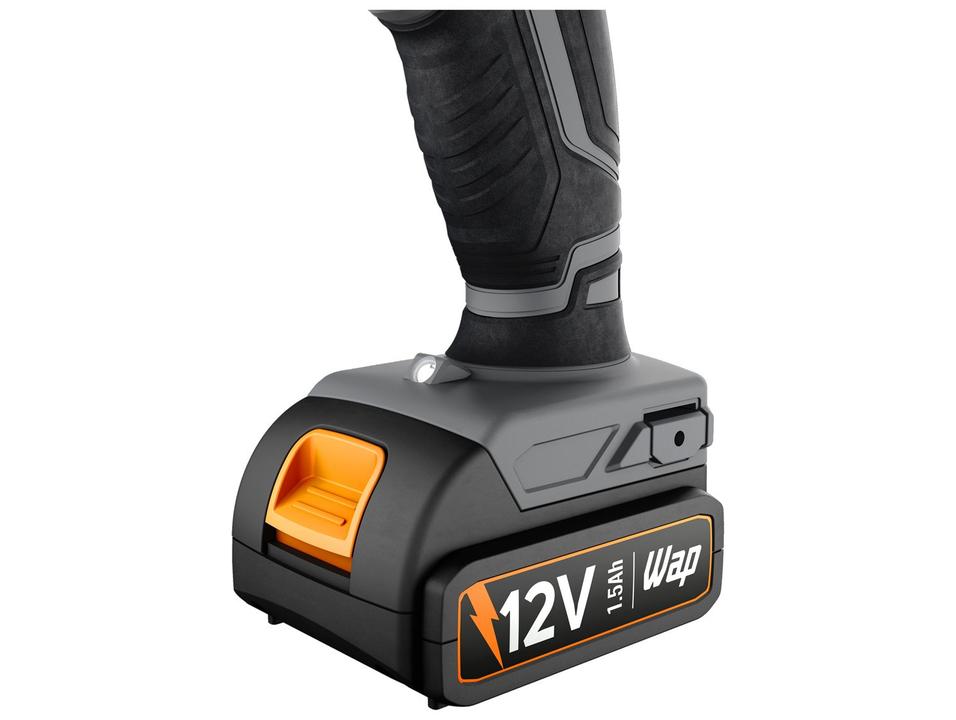 Furadeira e Parafusadeira  de Impacto WAP a Bateria com Maleta 15 Peças WF 12K4.2 - 8