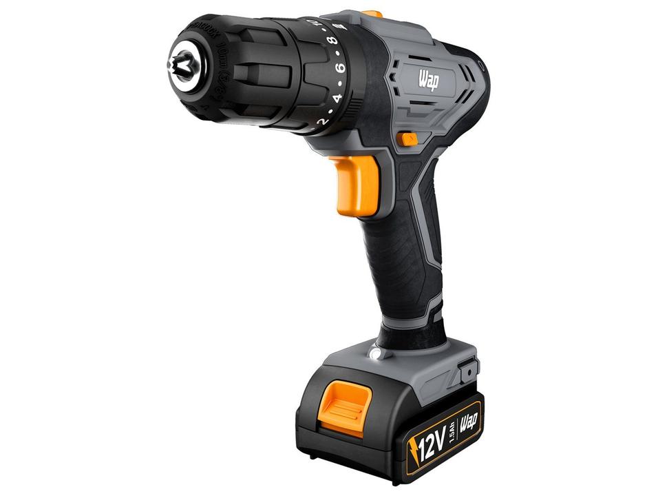 Furadeira e Parafusadeira  de Impacto WAP a Bateria com Maleta 15 Peças WF 12K4.2 - 7