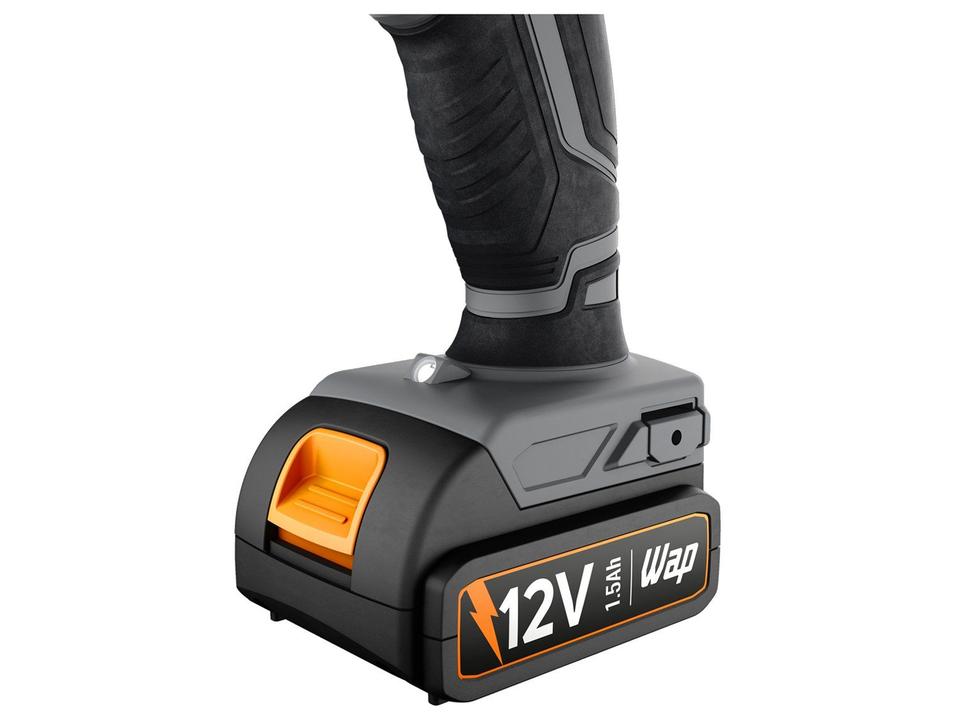 Furadeira e Parafusadeira  de Impacto WAP a Bateria com Maleta 15 Peças WF 12K4.2 - 8