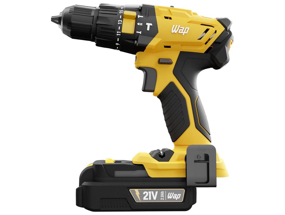 Furadeira e Parafusadeira de Impacto Wap a Bateria com Maleta 4 Peças K21 ID02 - 20