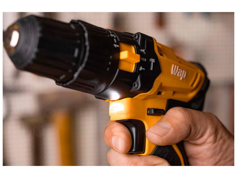 Furadeira e Parafusadeira de Impacto Wap a Bateria com Maleta 4 Peças K21 ID02 - 13