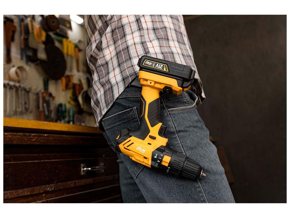 Furadeira e Parafusadeira de Impacto Wap a Bateria com Maleta 4 Peças K21 ID02 - 16