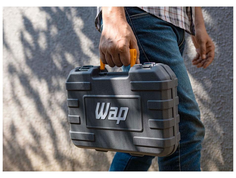 Furadeira e Parafusadeira de Impacto Wap a Bateria com Maleta 4 Peças K21 ID02 - 17