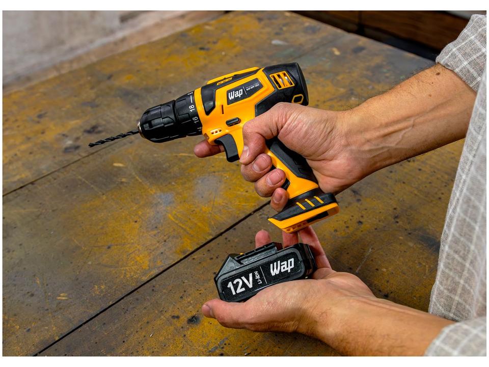 Furadeira e Parafusadeira Wap a Bateria 12V com Maleta 13 Peças BPF 12K3 - 19