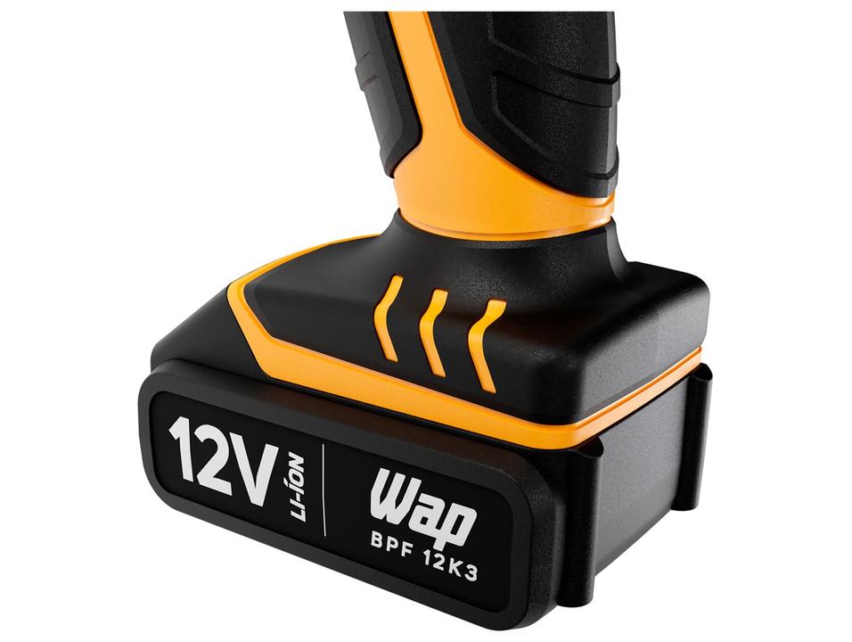 Furadeira e Parafusadeira Wap a Bateria 12V com Maleta 13 Peças BPF 12K3 - 7