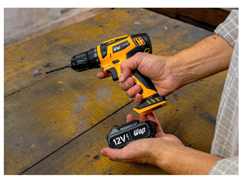 Furadeira e Parafusadeira Wap a Bateria 12V com Maleta 13 Peças BPF 12K3 - 19