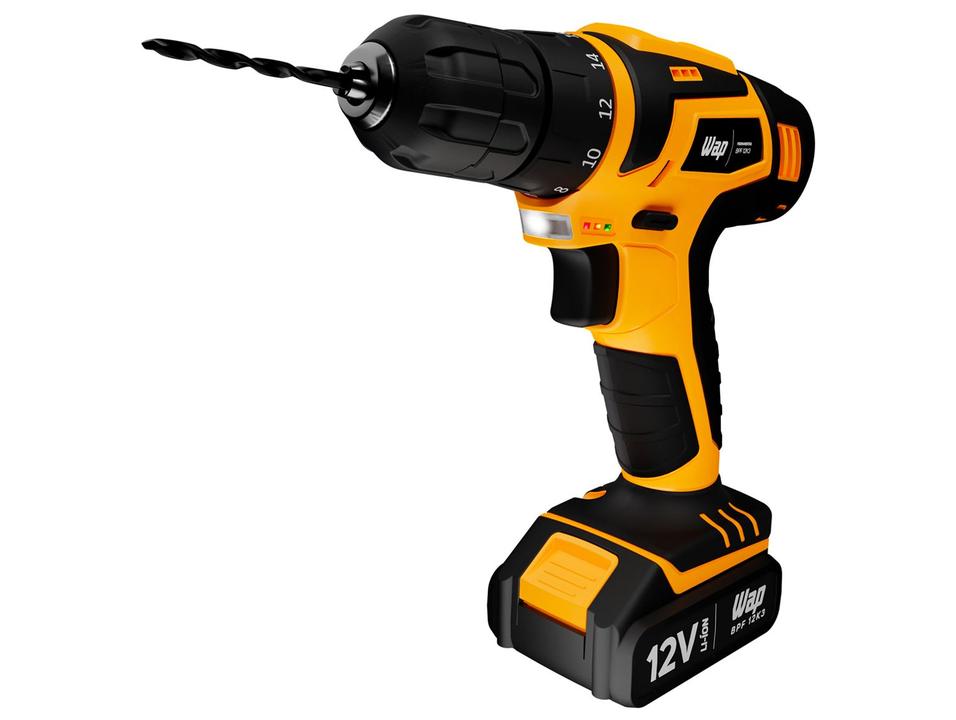 Furadeira e Parafusadeira Wap a Bateria 12V com Maleta 13 Peças BPF 12K3 - 11