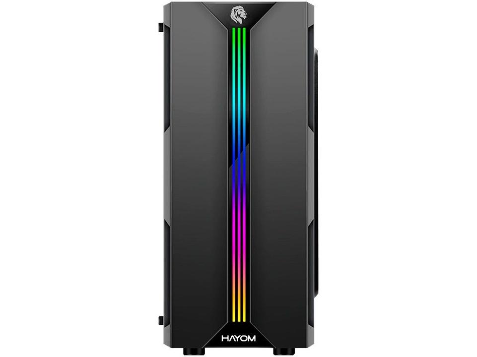 Gabinete Gamer Hayom GB1704 RGB ATX Preto - 1