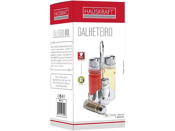 Galheteiro Hauskraft 4 Peças com Suporte - 1