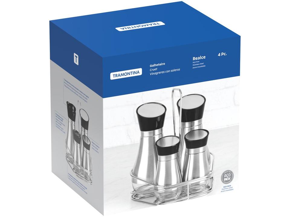 Galheteiro Tramontina com Suporte 4 Peças Realce - 4