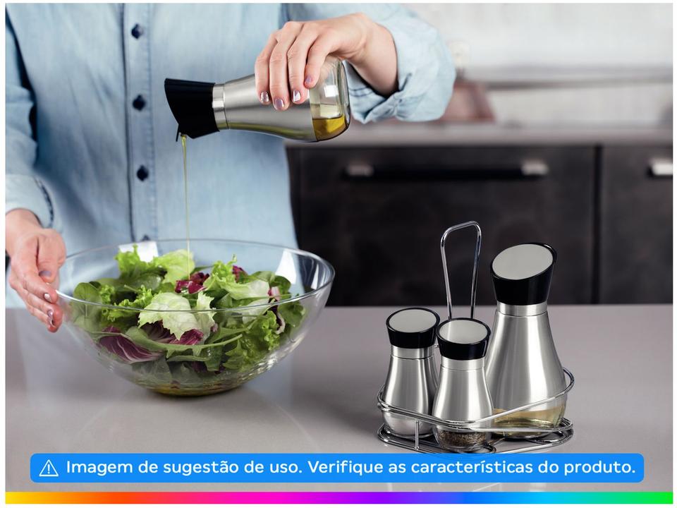 Galheteiro Tramontina com Suporte 4 Peças Realce - 1