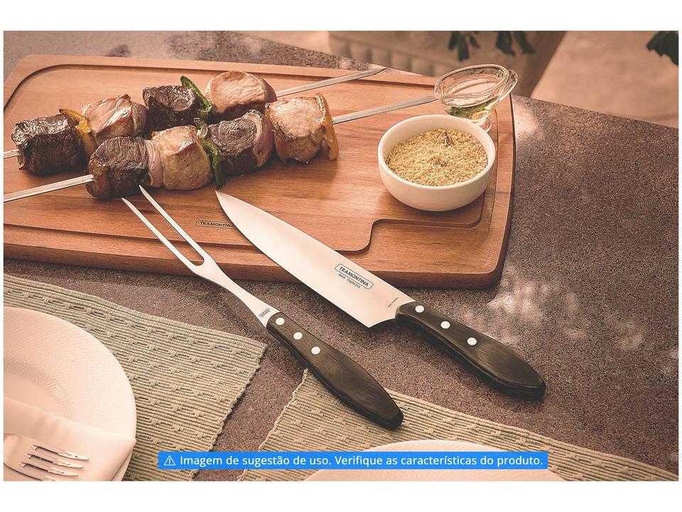 Garfo Trinchante Tramontina Inox Polywood - 1
