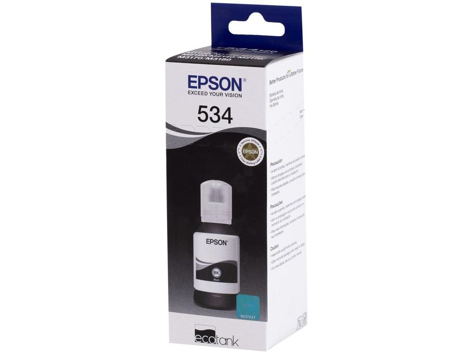 Garrafa de Tinta Epson EcoTank T534120 Preta Original - 6