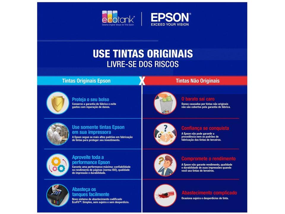 Garrafa de Tinta Epson EcoTank T534120 Preta Original - 2