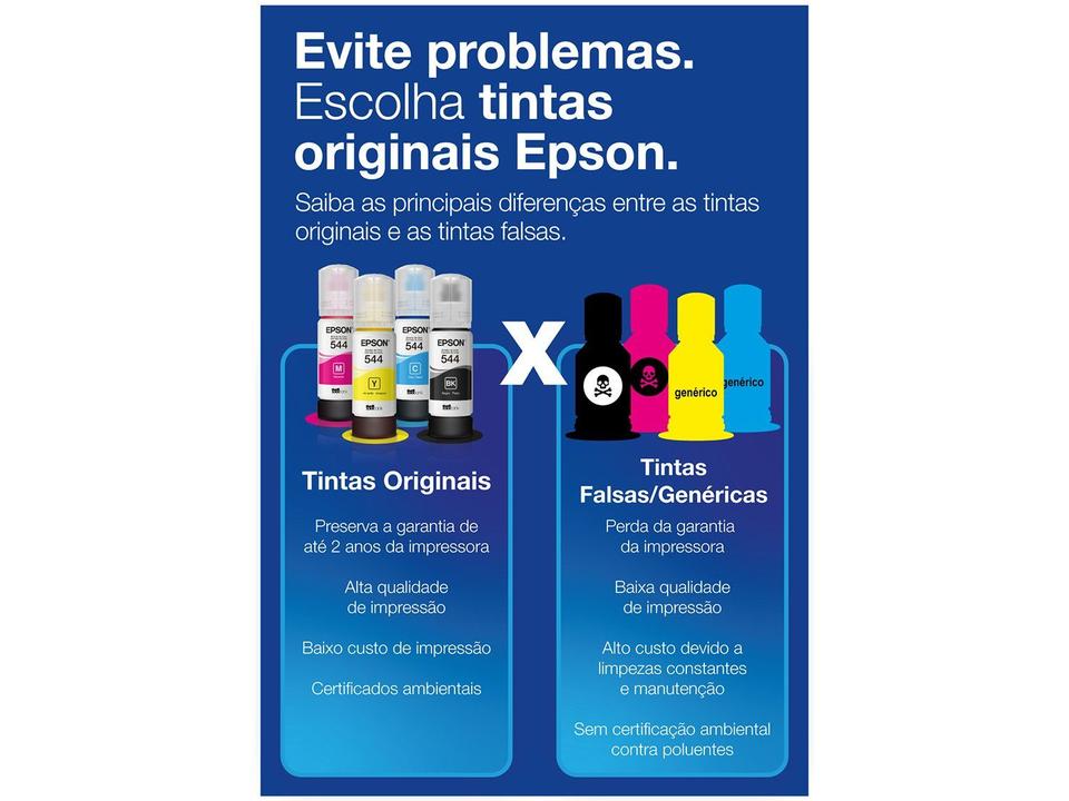 Garrafa de Tinta Epson EcoTank T534120 Preta Original - 2