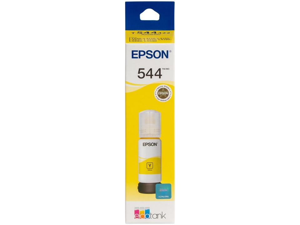 Garrafa de Tinta Epson EcoTank T544 Amarelo Original Refil - 2