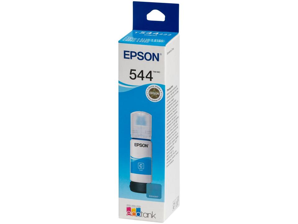 Garrafa de Tinta Epson EcoTank T544 Ciano Original Refil - 1