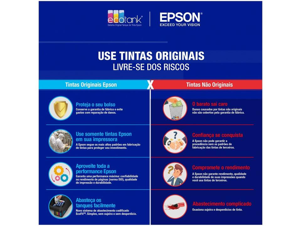 Garrafa de Tinta Epson T504 Amarelo Original Refil - 2