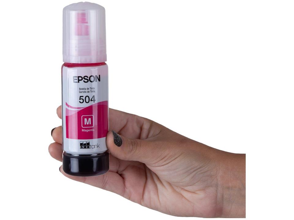 Garrafa de Tinta Epson T504 Magenta Original Refil - 5