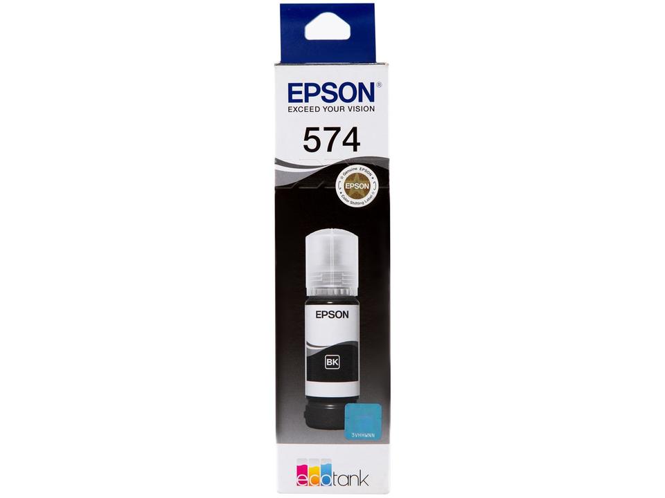 Garrafa de Tinta Epson T574 Preta Original Refil - 3
