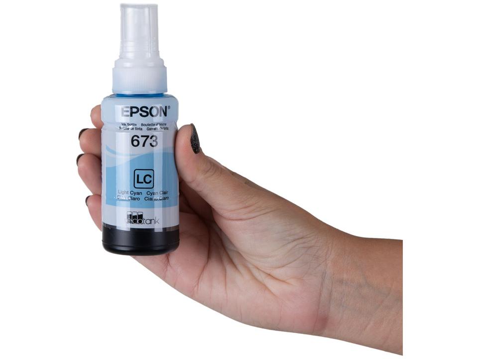 Garrafa de Tinta Epson T673520-AL Ciano Claro Original Refil - 5