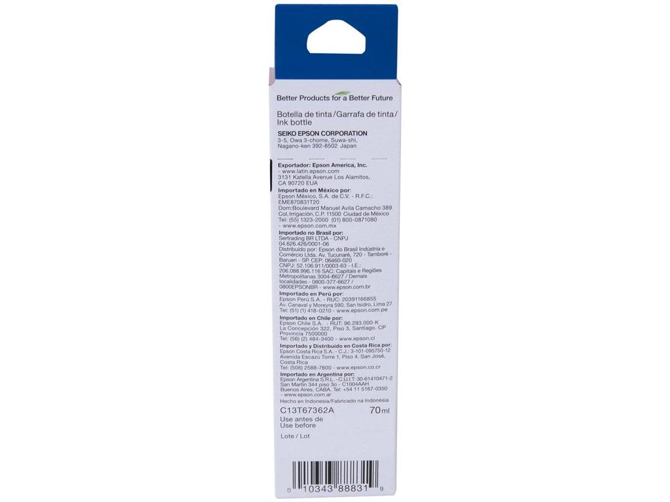 Garrafa de Tinta Epson T673620-AL Magenta Claro Original Refil - 7