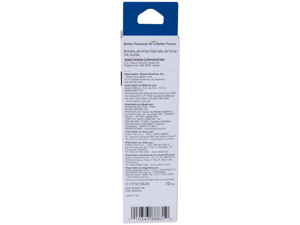 Garrafa de Tinta Epson T673620-AL Magenta Claro Original Refil - 7