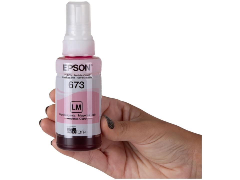 Garrafa de Tinta Epson T673620-AL Magenta Claro Original Refil - 5