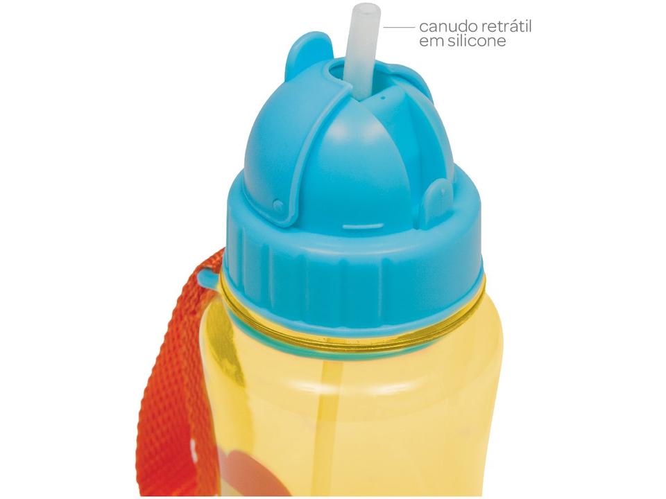Garrafa Infantil com Canudo 350ml Buba Animal Fun Leão - 3
