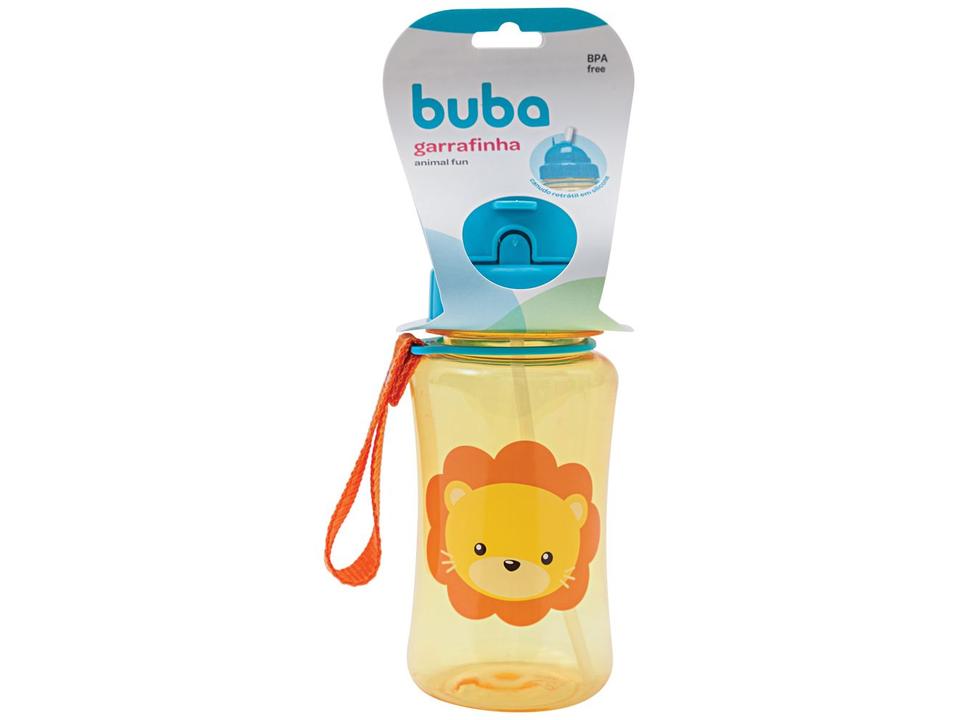Garrafa Infantil com Canudo 350ml Buba Animal Fun Leão - 5