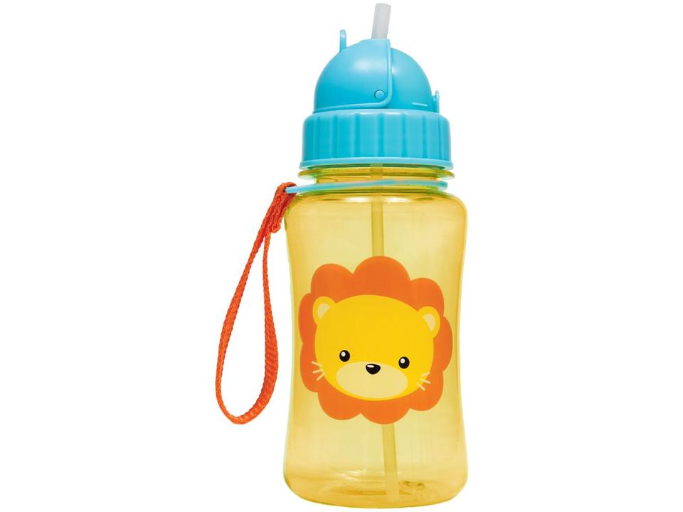 Garrafa Infantil com Canudo 350ml Buba Animal Fun Leão - 2